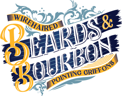 Logo of Beards & Bourbon Wirehaired Pointing Griffons